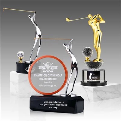 Metal Golf Trophy